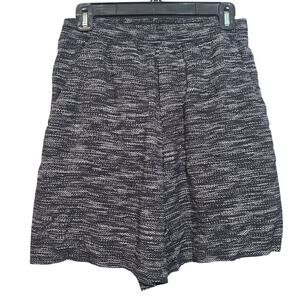 Lululemon Pace Breaker Short Linerless 7" Speckled Black White M